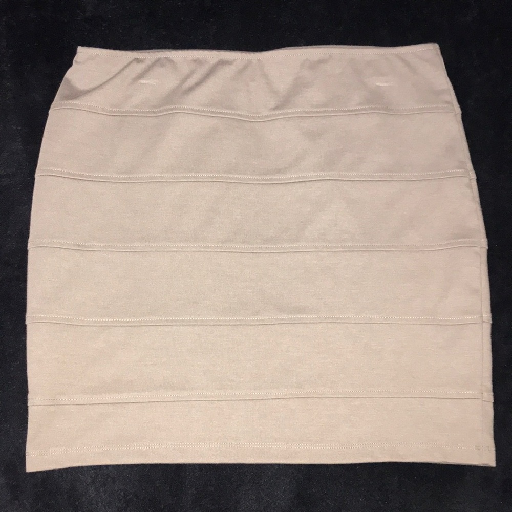 Nude/Brown Pencil Skirt